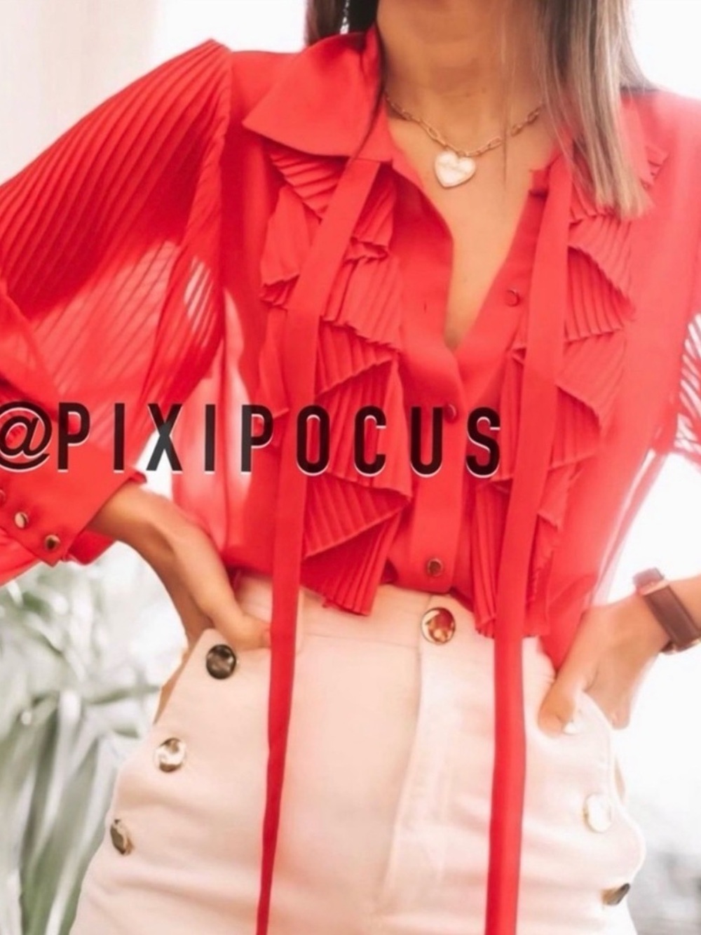 ZARA ~ Raffled Flow Blause - Picture 9 of 11
